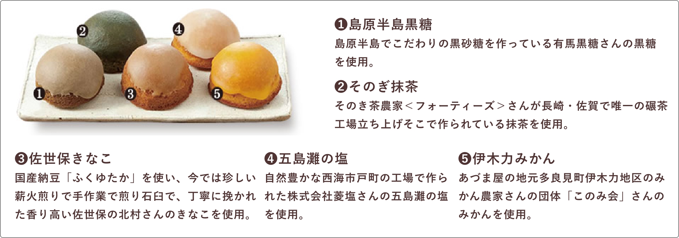 長崎ドーナツ5種類